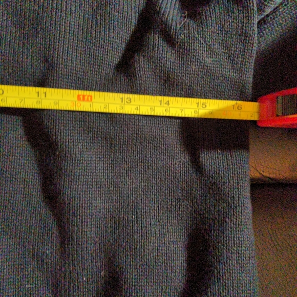 Lauren Ralph Lauren black 100 percent cotton high Neck Pullover sweater Sz Med - Picture 7 of 8